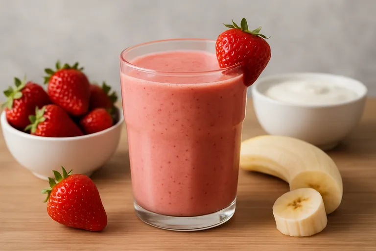 Basisrecept: aardbei smoothie in 3 minuten