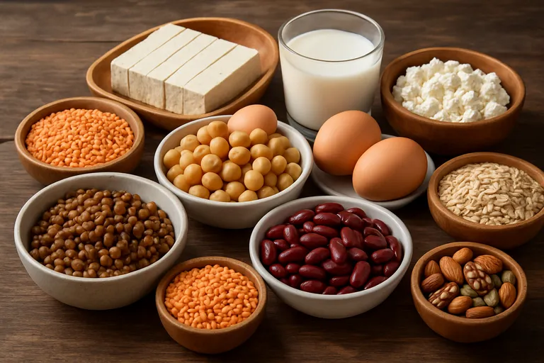 Belangrijkste vegetarische eiwitbronnen