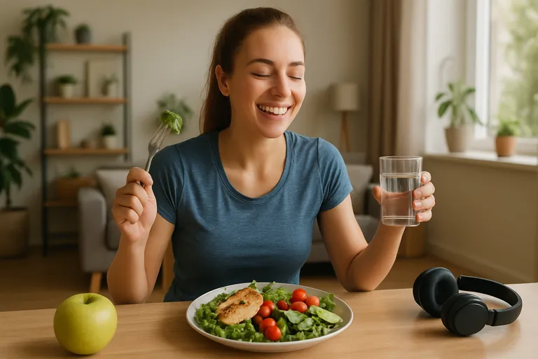 Geniet van je eten, beweeg met plezier en val af zonder dieetstress